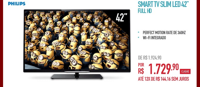 Smart TV Slim LED 42'' Full HD