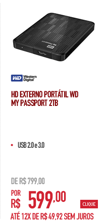 HD Externo Portátil WD My Passport 2TB