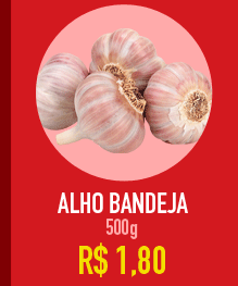 Alho Bandeja 500g