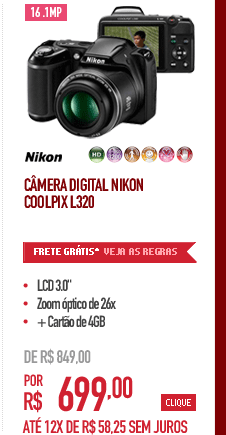 Câmera Digital Nikon Coolpix L320