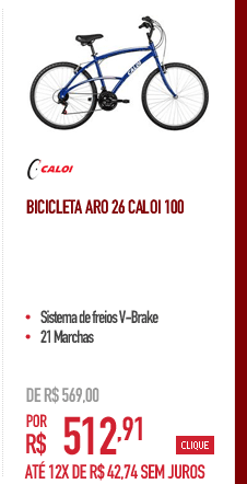 Bicicleta Aro 26 Caloi 100