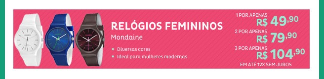 Relógios Femininos Mondaine