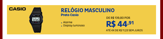 Relógio Masculino Preto Casio