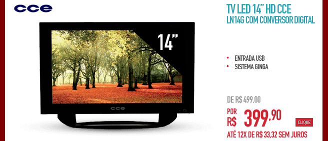TV LED 14" HD CCE LN14G