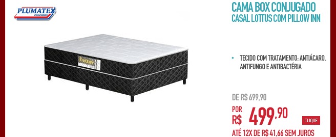 Cama Box Conjugado Casal Lottus