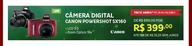 Câmera Digital Canon PowerShot SX160
