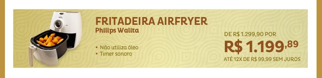 Fritadeira Airfryer Philips Walita
