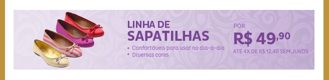 Linha de Sapatilhas