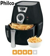 Fritadeira Philco Air Fry Saúde Preta