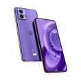 Imagem ilustrativa de um smartphone na cor roxa com três câmeras traseiras