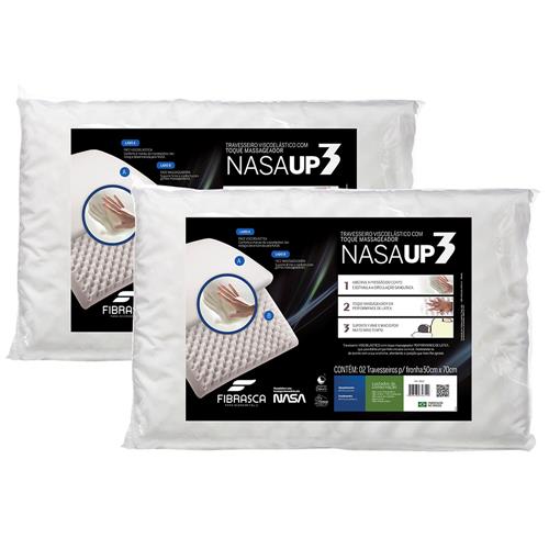 Travesseiros Fibrasca Nasa UP3 Visco 50 x 70 cm - Branco - 2 Travesseiros é boa?