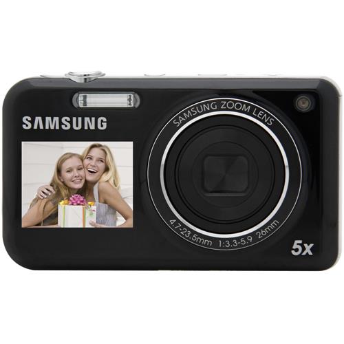 Câmera Digital Samsung PL120 Preta c/ 14.2MP, LCD 2.7", LCD Frontal 1.5