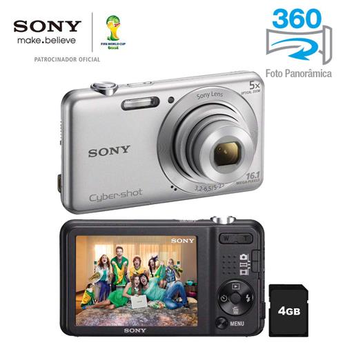 Câmera Digital Sony Cyber-shot DSC-W710 Prata com 16.1 MP, Zoom Óptico ...