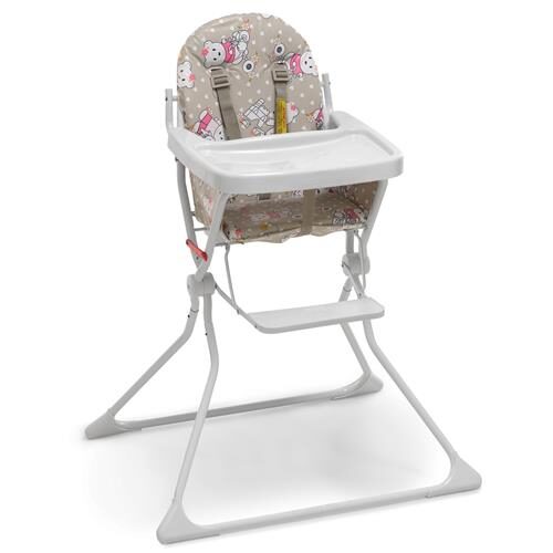 Cadeira para Refeição Galzerano Alta Standard Ursinha - 0 até 15kg - Bege e Rosa é boa?