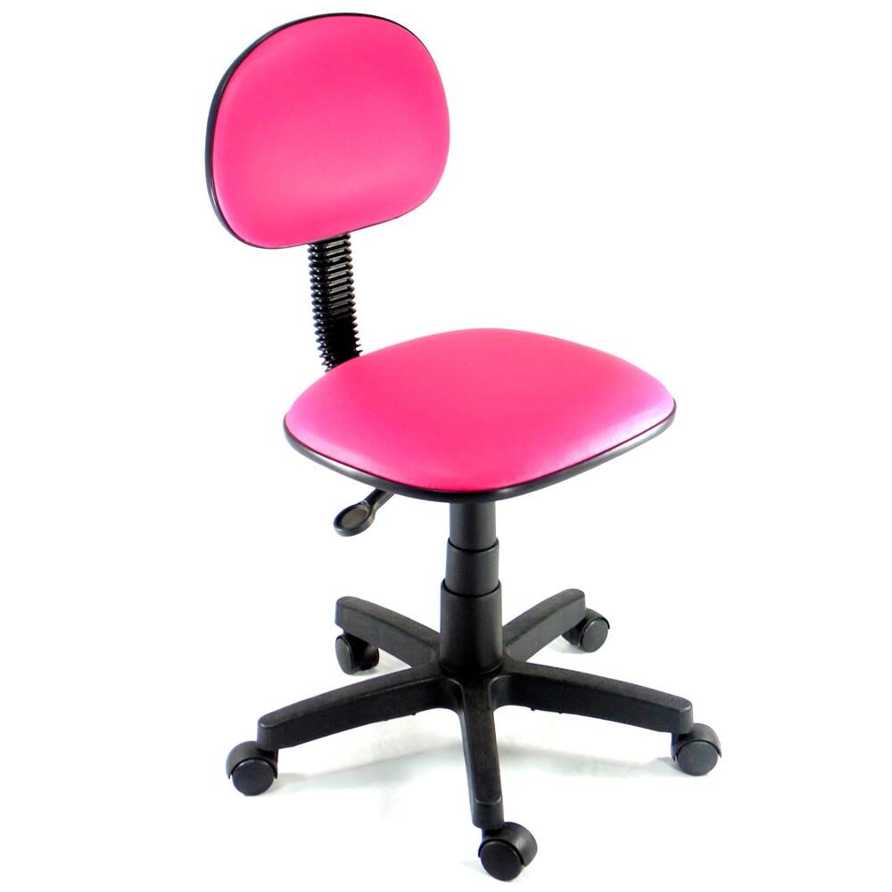 Cadeira Assentex Secretaria Laminada c/ Pistão a Gás e Capa - Azul