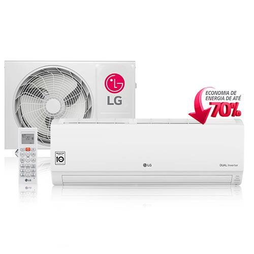 Menor preço em Ar-Condicionado Split LG S4-Q18KL3WB DUAL Inverter Frio 18000 BTUs 220V