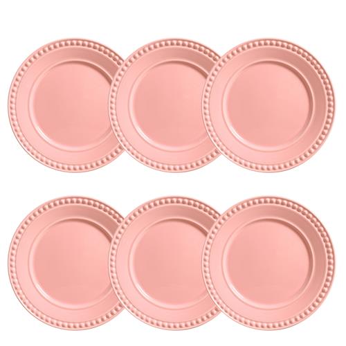 Conjunto de Pratos Rasos Porto Brasil Atenas Rosa - 6 Peças é boa?