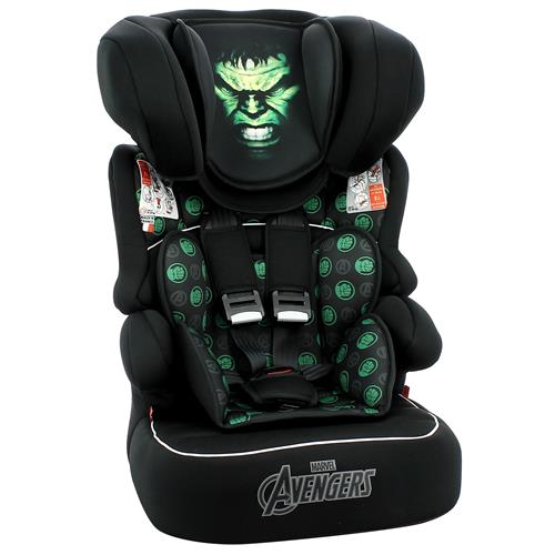 Menor preço em Cadeira Para Automóvel Team Tex Marvel Hulk - 09 a 36kg - Preta