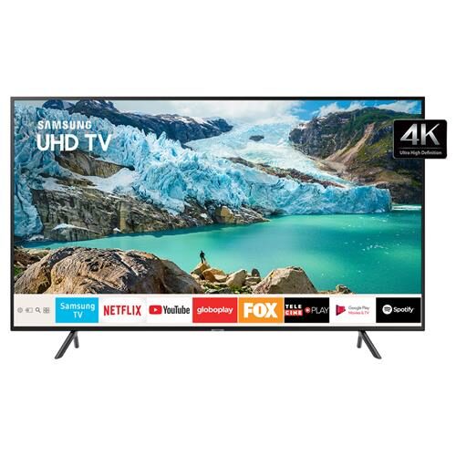 Smart Tv Led 75 Uhd 4k Samsung 75ru7100 Com Controle Remoto Unico Visual Livre De Cabos Bluetooth Hdr Premium Hdmi E Usb Tv 4k Extra 11446222