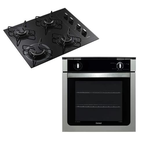Forno de Embutir Consul a Gás COA84BR 78L 220v + Cooktop a Gás 4 Bocas Consul Facilite CD060AE Bivolt é boa?