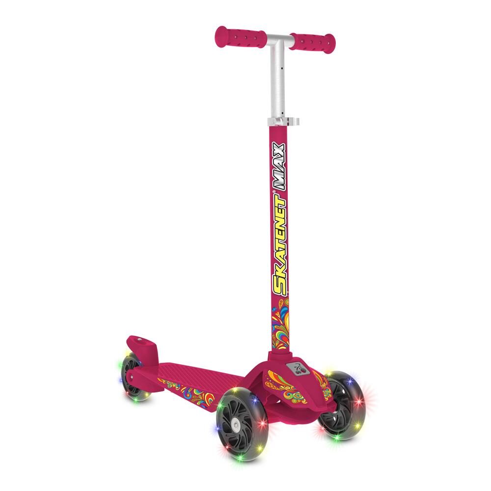 Patinete Skatenet Bandeirante Max Pink - Rosa