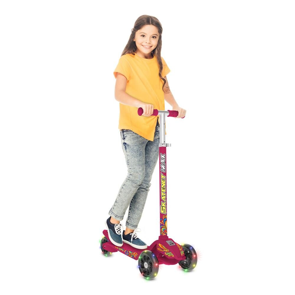 Patinete Skatenet Bandeirante Max Pink - Rosa - 2