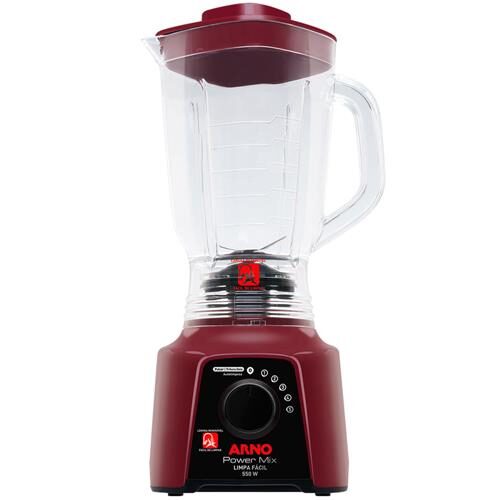 Menor preço em Liquidificador Arno Power Mix Limpa Fácil LQ32 Vinho 550W com 5 Velocidades