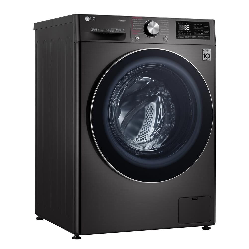 Lava e Seca LG Vivace VC2 CV9011EC4 com Inteligência Artificial Aço Escovado Preto – 11Kg/7Kg