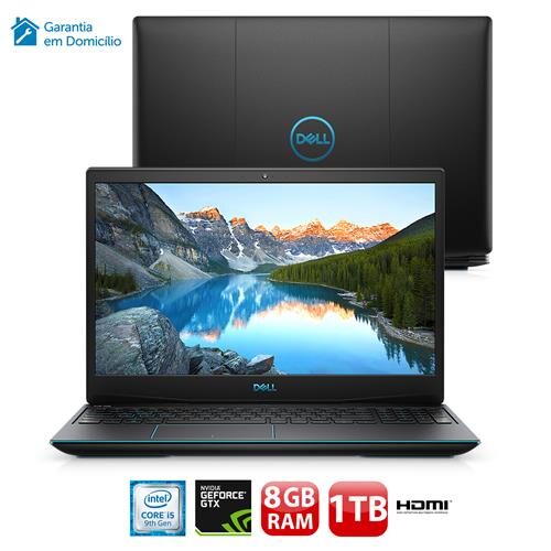 Notebook Gamer Dell NVIDIA GeForce GTX 1650 Core i5-9300HQ 8GB 1TB 128GB SSD Tela Full HD 15.6” Windows 10 G3-3590-A20P é boa?