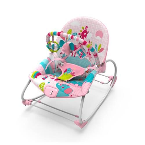 Cadeira De Descanso Mastela Rocker 18kg Musical E Vibratoria Girafa Pink Bouncers E Jumpers Extra