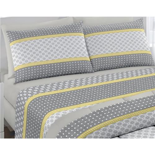 Edredom Casal Santista Royal Plus Berlin 100% Algodão 200x220 cm – Cinza é boa?