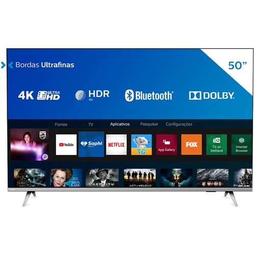 Smart Tv Led 50 4k Philips 50pug6654 78 Com Hdr Dolby Vision Dolby Atmos Wi Fi Quad Core Bluetooth Entradas Hdmi E Usb Tv 4k Extra 13415868