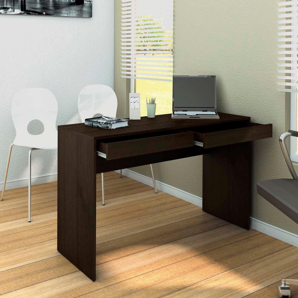 Mesa para Computador ou Escritório Politorno Lindóia com 2 Gavetas - Tabaco - 1