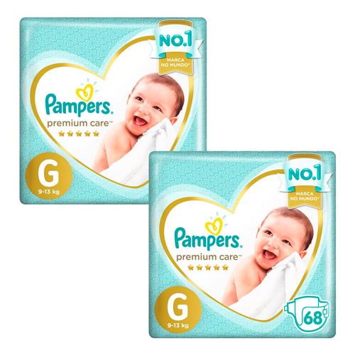 Menor preço em Fralda Pampers Premium Care G - 136 Unidades