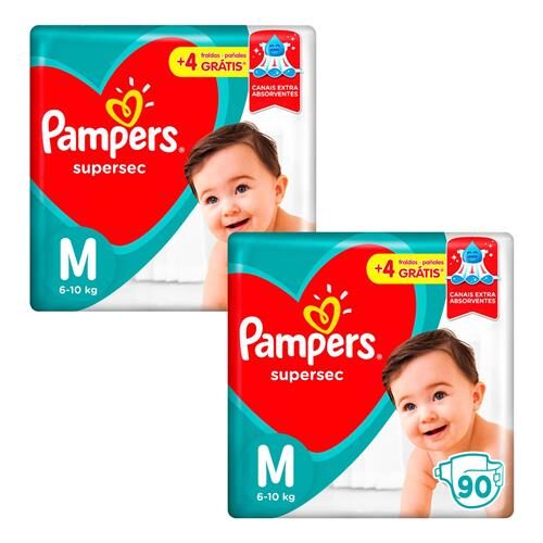Menor preço em Fralda Pampers Supersec M - 180 Unidades