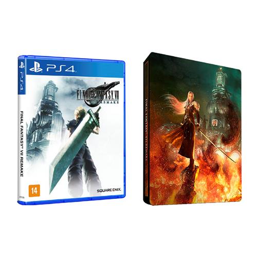 Jogo Final Fantasy Vii Remake Steelbook Ps4 Jogos Playstation 4 Extra
