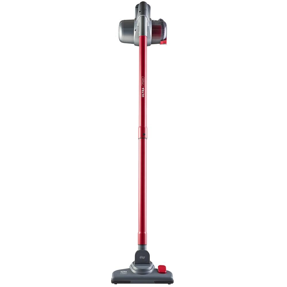 Aspirador de Pó Vertical 2 em 1 Wap Portátil Ultra Mob, Sem Fio à Bateria Bivolt com Mangueira - Vermelho/Cinza