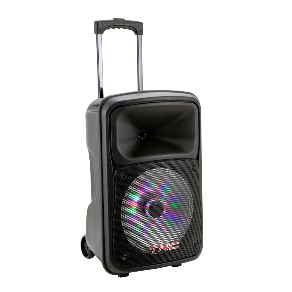 Caixa de Som Amplificada TRC 536 com Bluetooth, Rádio FM, Entrada USB e Iluminação Frontal em Led - 480W