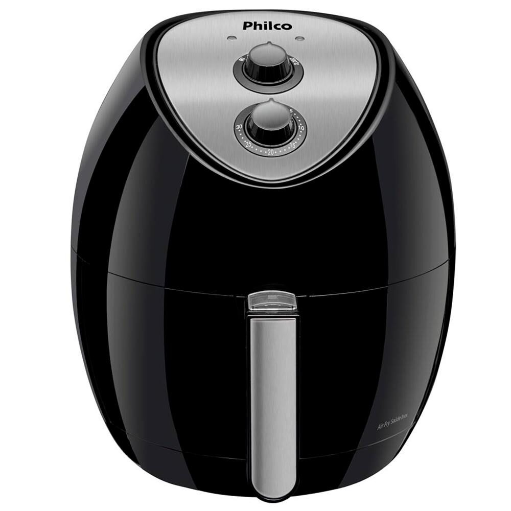 Fritadeira Sem Óleo Air Fryer Philco Saúde Inox 4,4L - Preta