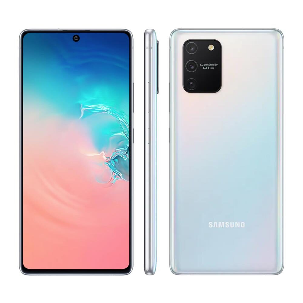 Smartphone Samsung Galaxy S10 Lite Branco 128GB, 6GB RAM, Tela Infinita de 6.7", Leitor Digital na Tela, Câmera Traseira Tripla e Android 10.0