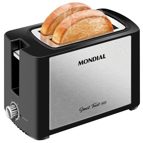 Torradeira Smart Toast Mondial T-13 com 6 opções de tostagem – Preto/Inox é boa?