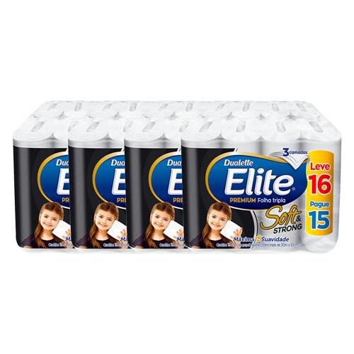 Menor preço em Papel Higiênico Elite Soft & Strong Folha Tripla - 64 Rolos	