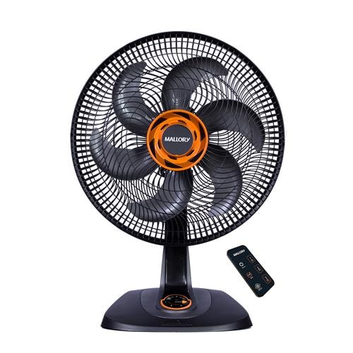 Ventilador de Mesa Mallory 40cm TS40 com 3 Velocidades, Painel Touch e Controle Remoto – Preto/Laranja é boa?