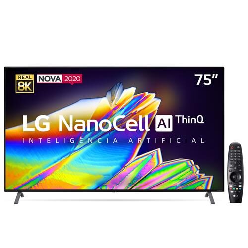 Smart Tv Led 75 Uhd 8k Lg 75nano95 Nanocell Ips Bluetooth Hdr Inteligencia Artificial Thinq Ai Google Assistente Alexa Iot Smart Magic 2020 Tv 8k Extra 15377381