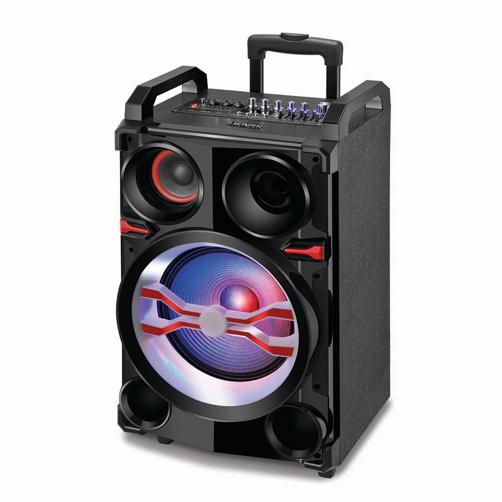 Caixa Amplificadora Mondial CM-16 Connect Pro Bluetooth, Entradas USB e SD Card, MP3 e Rádio FM - 500W