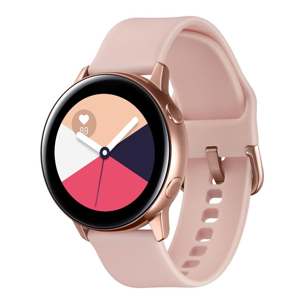 Smartwatch Samsung Galaxy Watch Active 40mm Rosé com Tela Super Amoled de 1.1", Bluetooth, Wi-Fi, GPS, NFC e Sensor de Frequência Cardíaca