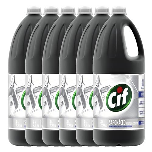 Menor preço em Saponáceo Cif Pro Cremoso Multiuso 2L - 6 Unidades
