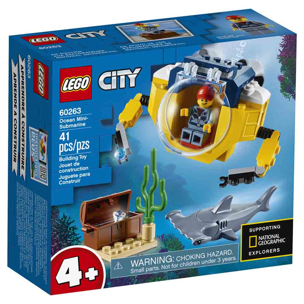 LEGO City Mini-submarino Oceânico 60263 – 41 Peças