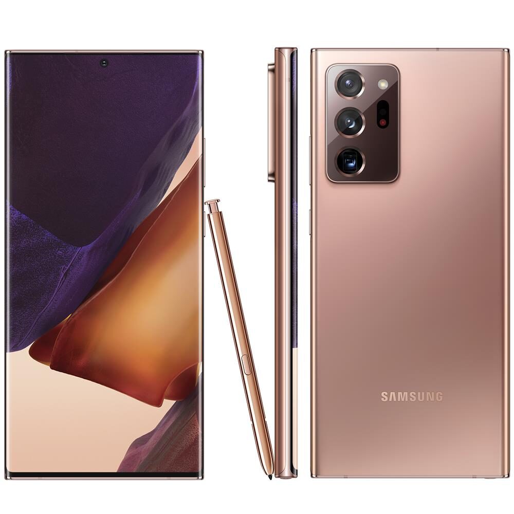 Smartphone Samsung Galaxy Note20 Ultra Bronze 256GB, 12GB RAM, Tela Infinita de 6.9”, Câmera Tripla, Caneta S-Pen, Android 10 e Processador Octa-Core