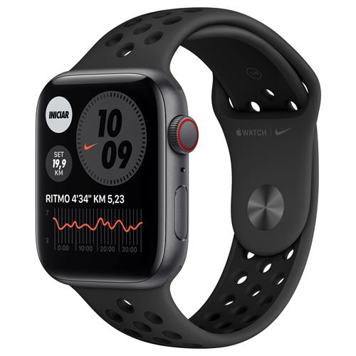 Apple Watch SE (GPS + Cellular), 44 mm, Caixa Cinza-Espacial de Alumínio com Pulseira Esportiva Nike Cinza-Carvão/Preta é boa?